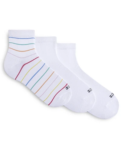 Hue Women's 3 Pack Super Soft Cropped Socks