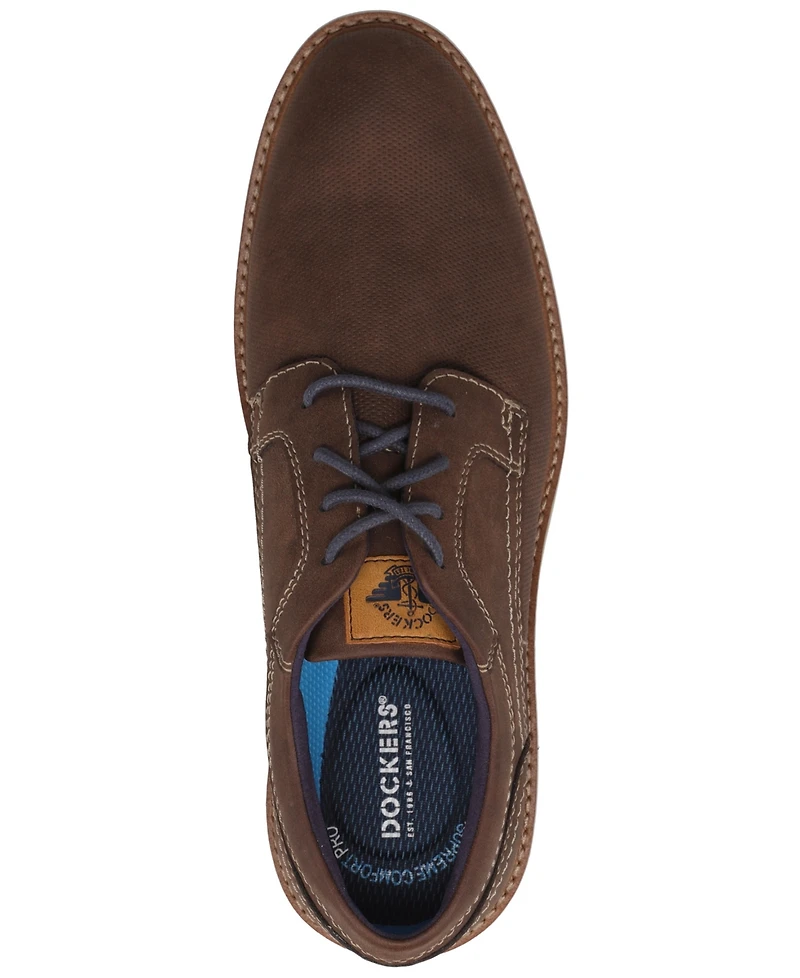 Dockers Men's Halstead Casual Crazy-Horse Lace-Up Oxfords