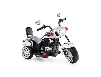 Slickblue Kids 6V Electric 3-Wheel Motorbike Ride-On with Light and Horn