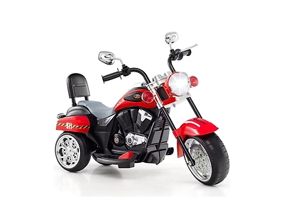Slickblue Kids 6V Electric 3-Wheel Motorbike Ride-On with Light and Horn