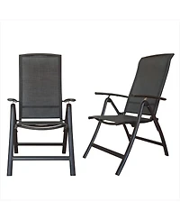 Clihome Folding Patio Chairs Set of 2