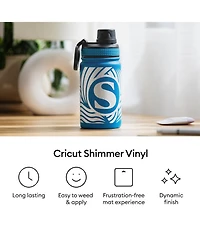 Cricut Shimmer Vinyl Party Sampler 10 Ct Permanent 12" x 12" Sheets