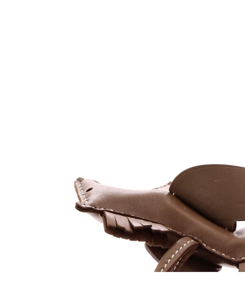 Pre-Owned Hermes Pm Monochrome Pegase Rodeo Bag Charm Leather