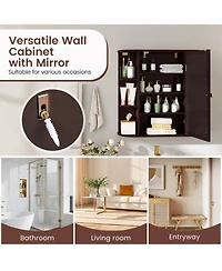 Volenca Volenca Wall-Mounted Bathroom Mirror Cabinet with Storage Shelves