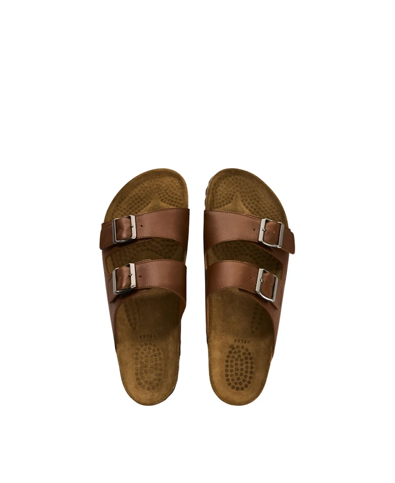 Velez Women's Genuine Leather Double-Buckle Sandals