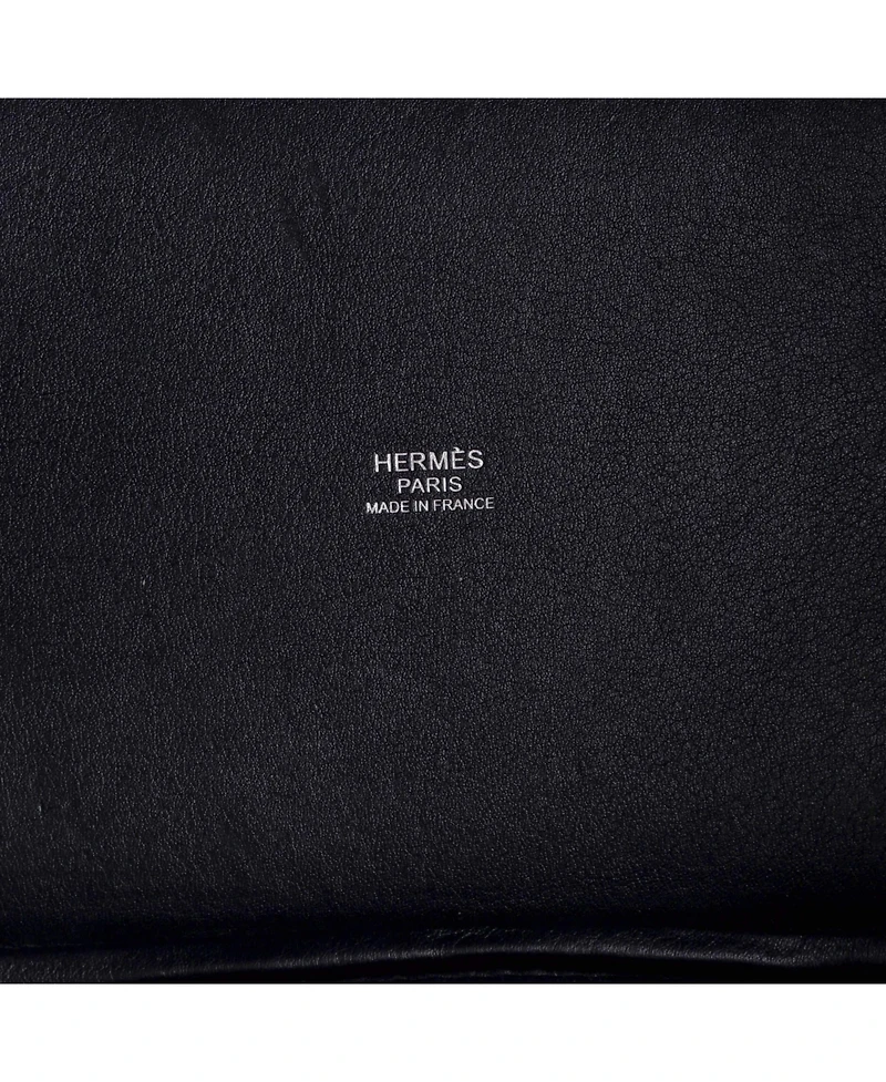Pre-Owned HERMES Pm Picotin Lock Bag Felt with Leather