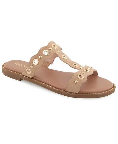 Kensie Women's Margaret Flat Sandal