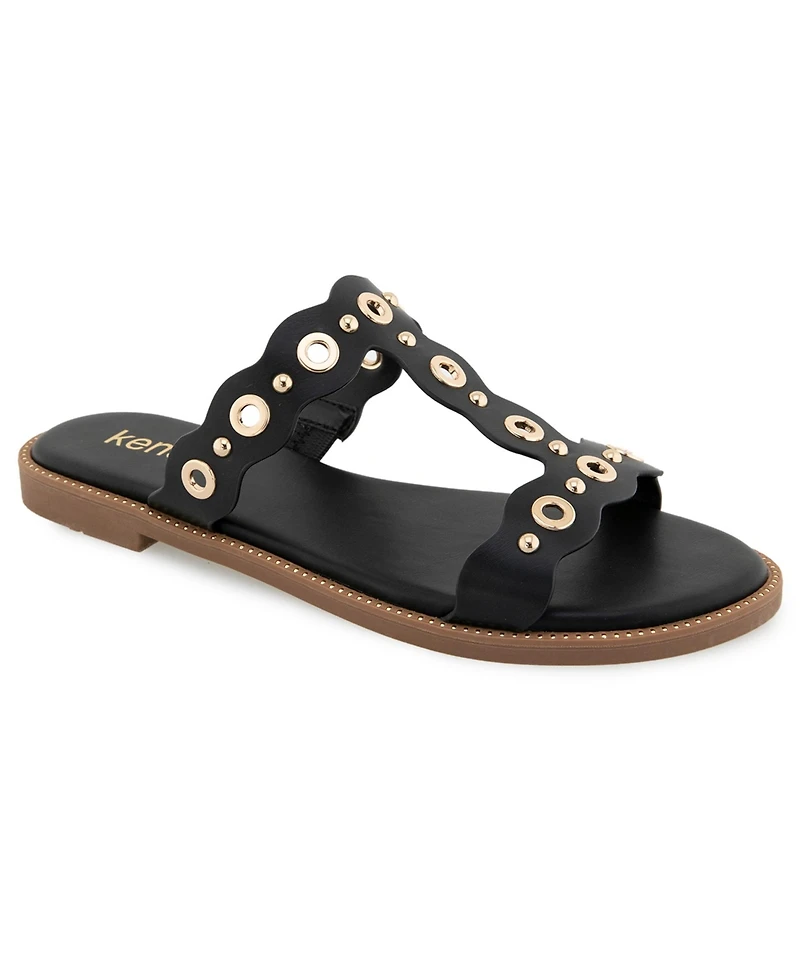 Kensie Women's Margaret Flat Sandal