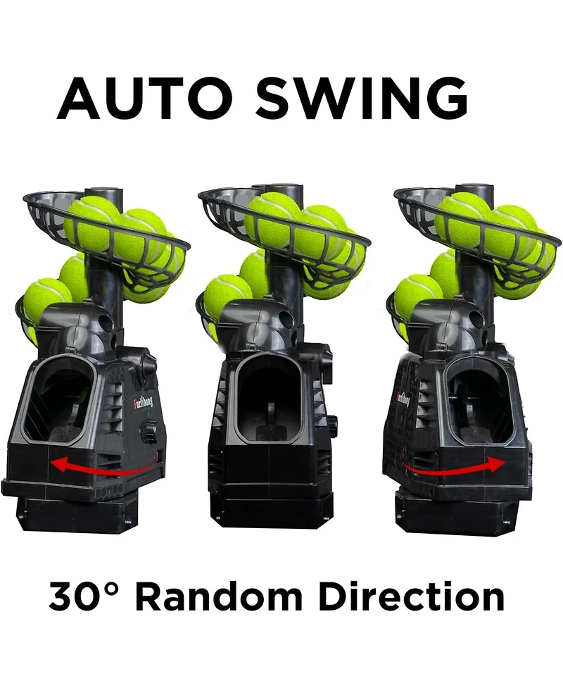 Furlihong training machine net combo offers continuous tennis/baseball practice with auto ball recycling; Ac or battery powered