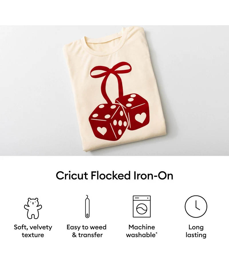 Cricut Flocked Iron-On, Classics Sampler - 12 in x 12 in (5 ct)