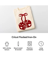 Cricut Flocked Iron-On, Classics Sampler - 12 in x 12 in (5 ct)