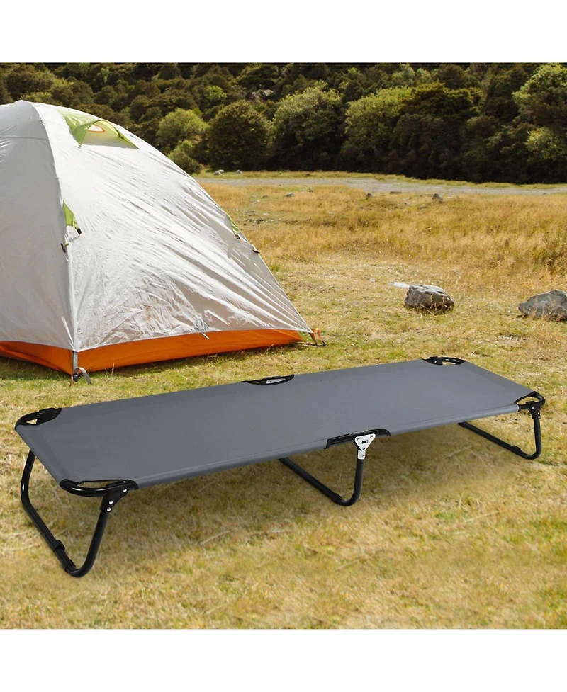 Mecale Outdoor Folding Camping Bed Cot for Sleeping, Hiking, Travel, Portable