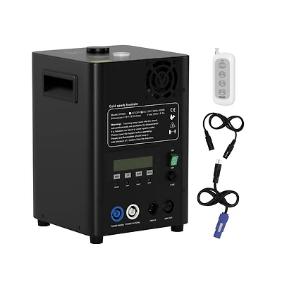Artudatech 600W Safe Indoor Cold Spark Machine with Dmx, Wireless Control & 13ft Adjustable Spray for Stages