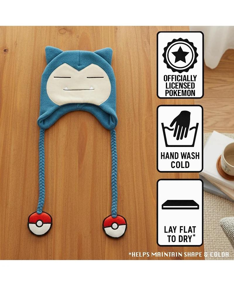 Pokemon Men's Snorlax Blue Laplander Knit Cap