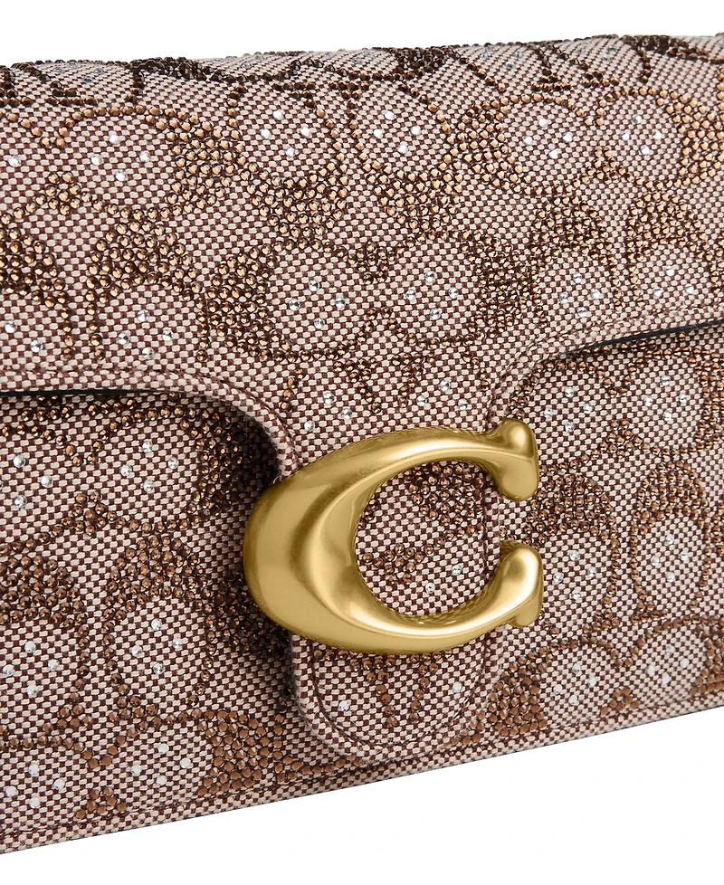 Coach Tabby Crystal Signature Jacquard Small Shoulder Bag 26