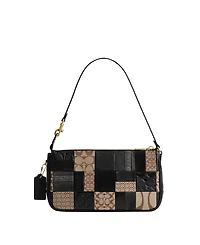 Coach Plaza Small Patchwork Signature Jacquard Shoulder Bag 25