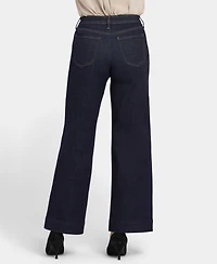 Nydj Petite Teresa Wide-Leg Seam Jeans