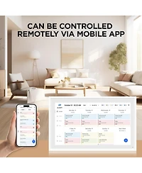 Mezed 15.6 Inch Smart Digital Calendar and Photo Frame Hd Touch Screen Family Organizer with Meal Planner Duty Chart To Do List and Weather