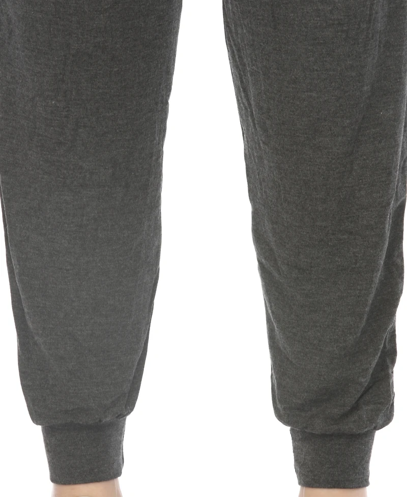 White Mark Women's High-Waist Pleated Lounge Pants