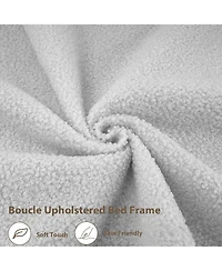 gaomon Twin Led Upholstered Platform Bed with Two-Tier Storage Headboard, Charging Station, Drawer, Strong Metal Frame, No Box Spring