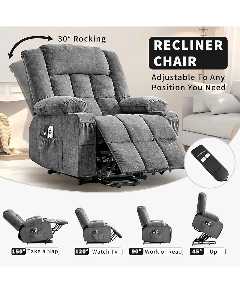 gaomon Power Lift Recliner Chair with Heat & Massage