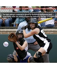 Magicorange 20 Pack Soft Pu Foam Baseballs, Standard Size Practice Balls with Carry Bag