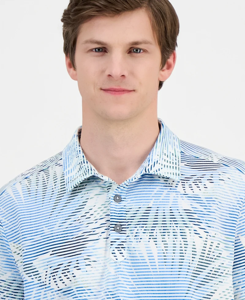 Tommy Bahama Men's Costa Wave Fiore Fronds Printed Polo
