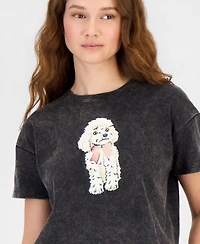 Rebel + Leigh Juniors' Graphic-Print Short-Sleeve T-Shirt