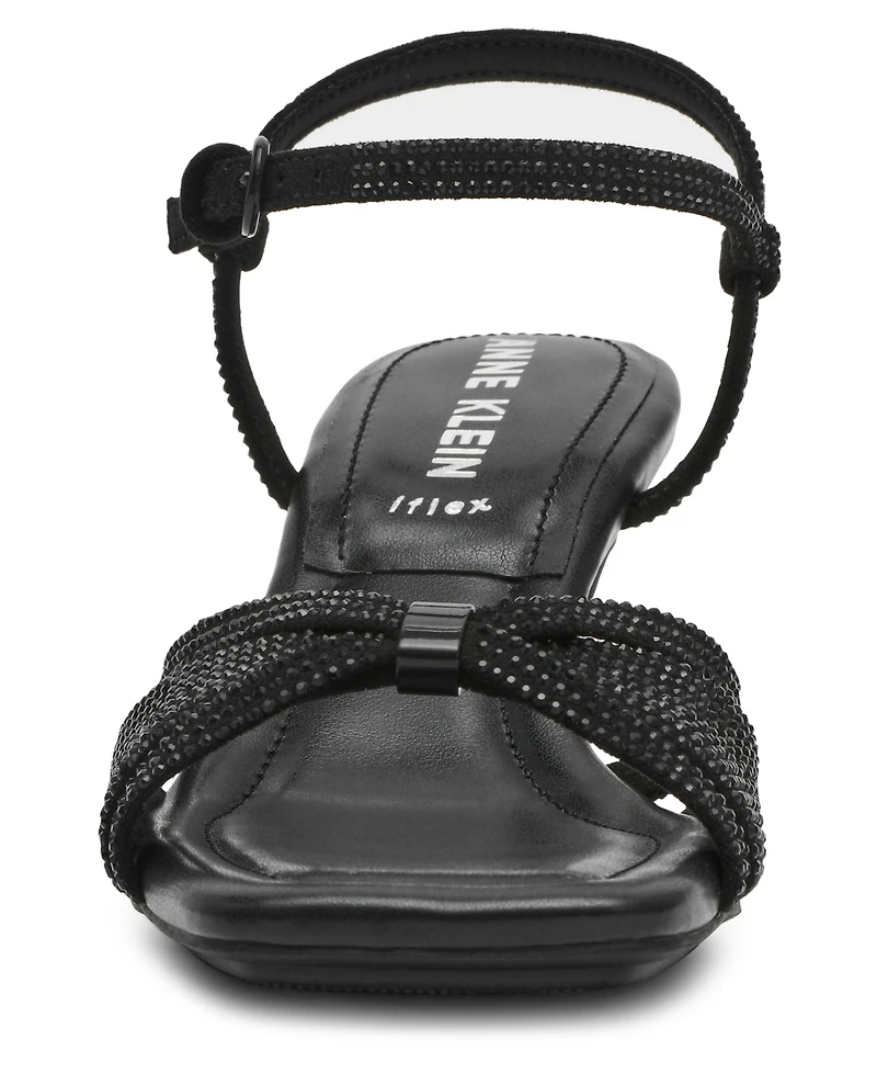 Anne Klein Women's Akjelena-c Square Toe Sandals