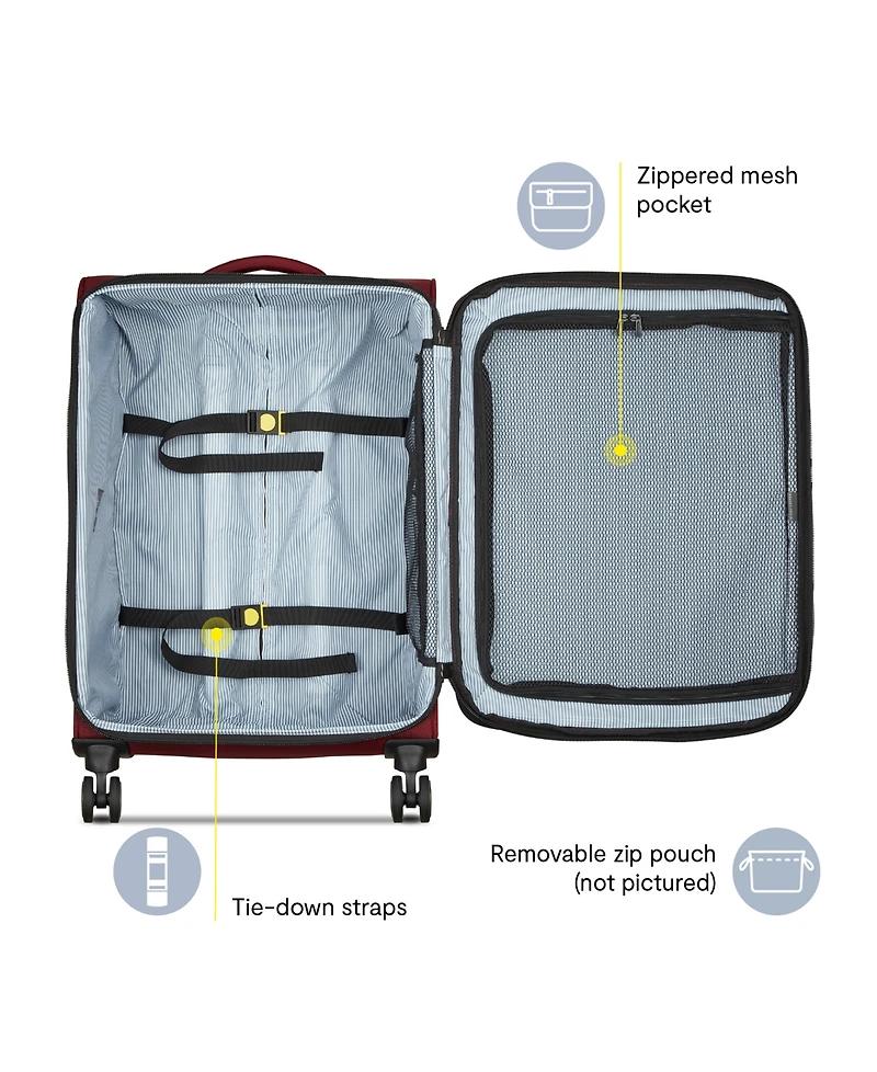 Delsey Paris Shadow Dlx Medium Check-In Spinner
