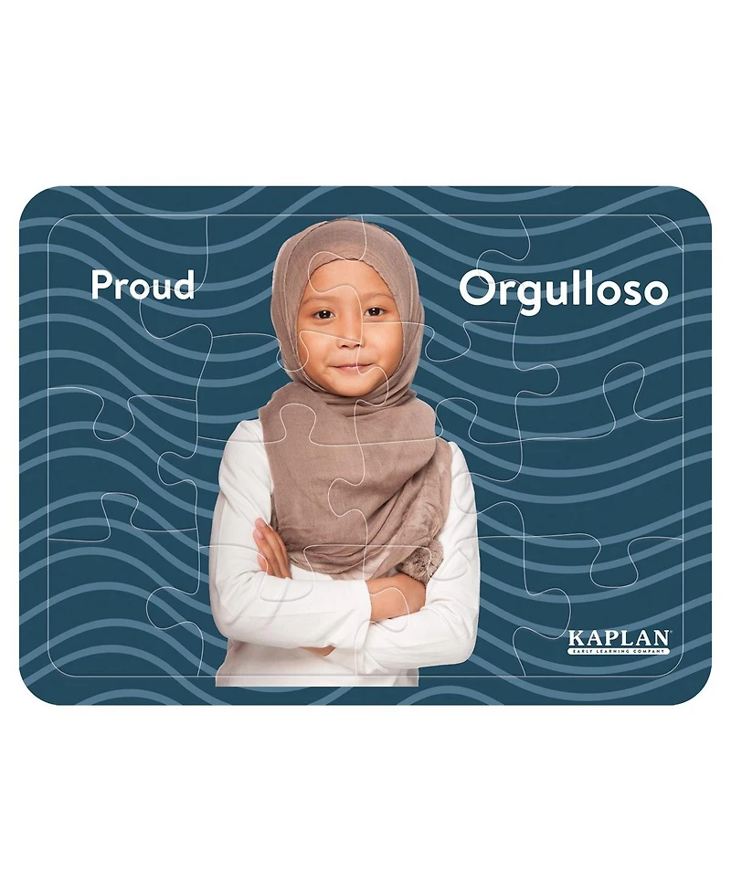 Kaplan Early Learning Photo Real Emotions Puzzles of Children - Set of 8