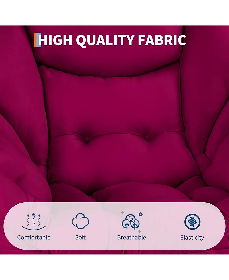 gaomon Lazy Chair for Living Room - Modern Large Accent Lounge Armchair with Side Pocket, Comfy Leisure Sofa Reading Chair for Bedroom