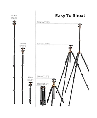 K&F Concept SA254M2 4-Section Aluminum Tripod
