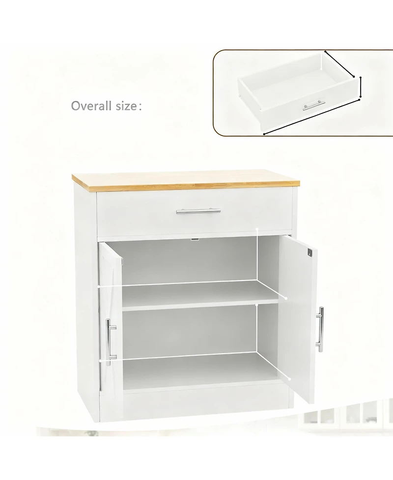 Yigii Farmhouse Coffee Bar Cabinet