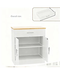 Yigii Farmhouse Coffee Bar Cabinet