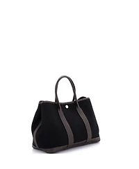 Pre-Owned HERMES 30 Garden Party Tote Toile and Leather
