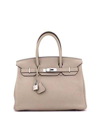 Pre-Owned Hermes Birkin Handbag Togo with Palladium Hardware