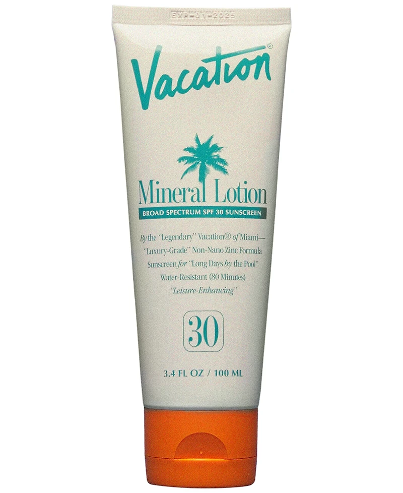 Vacation Mineral Lotion Spf 30 Sunscreen, 3.4 oz.
