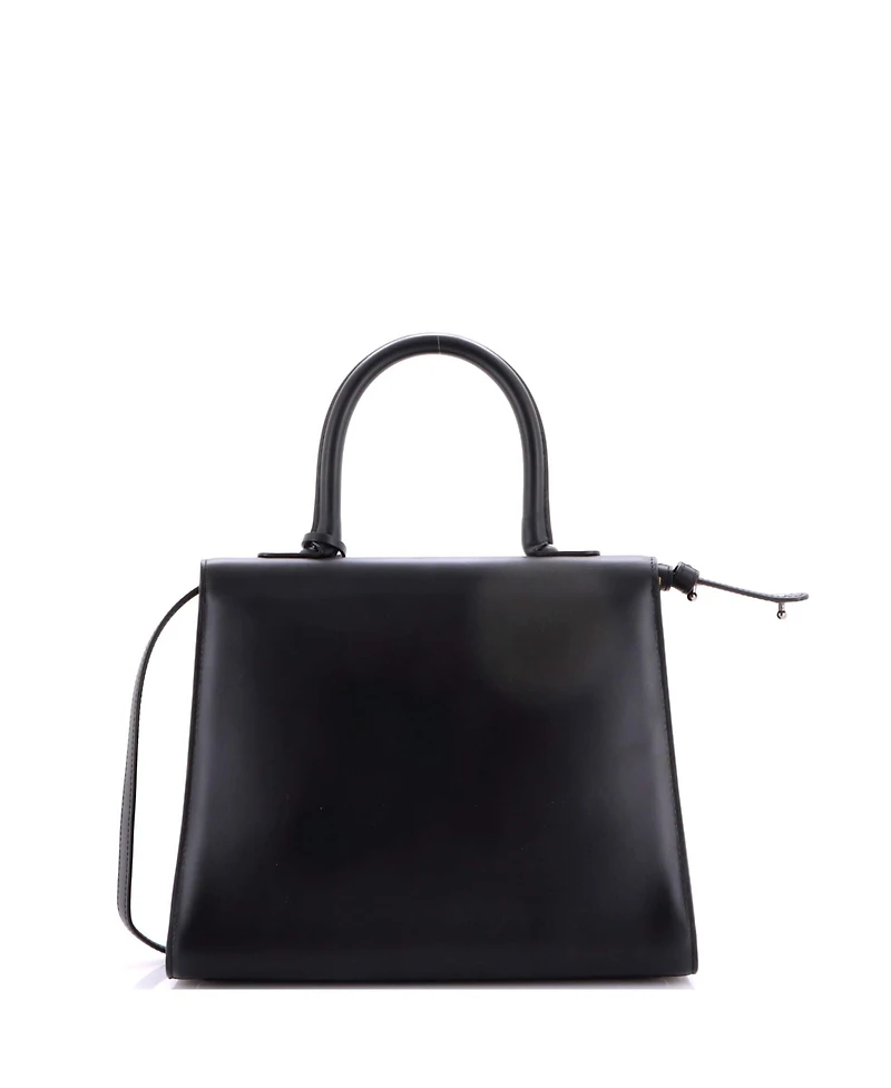 Pre-Owned Delvaux Mm Brillant Top Handle Bag Leather