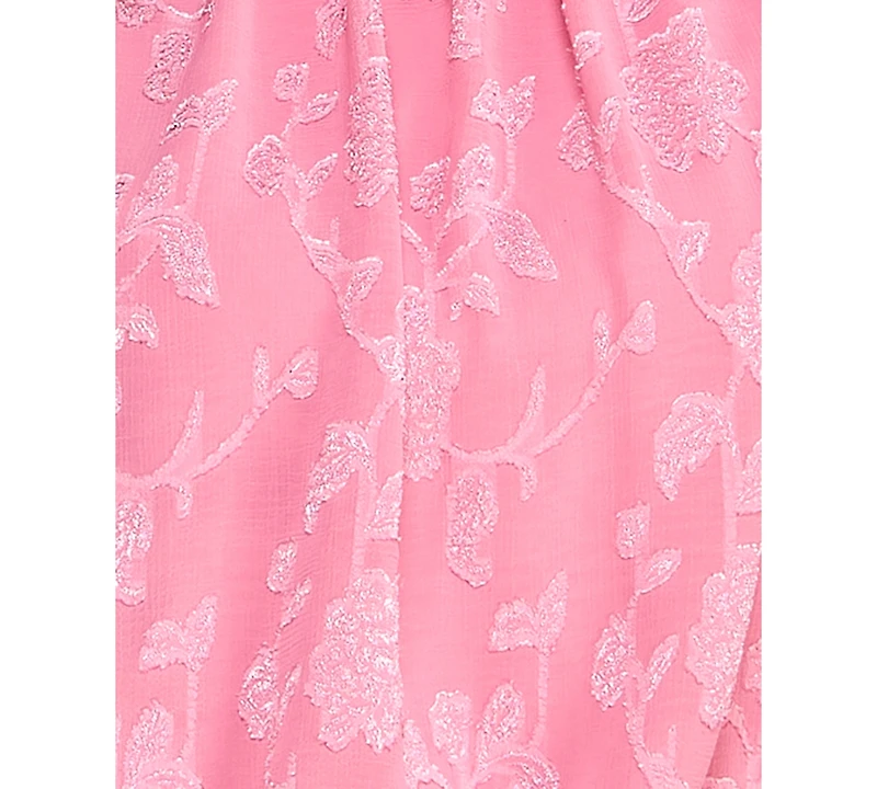 Seni & Cade Juniors' Pleated Mock Neck Dress