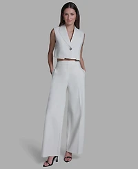 Bcbg Women's One-Button Cropped Vest