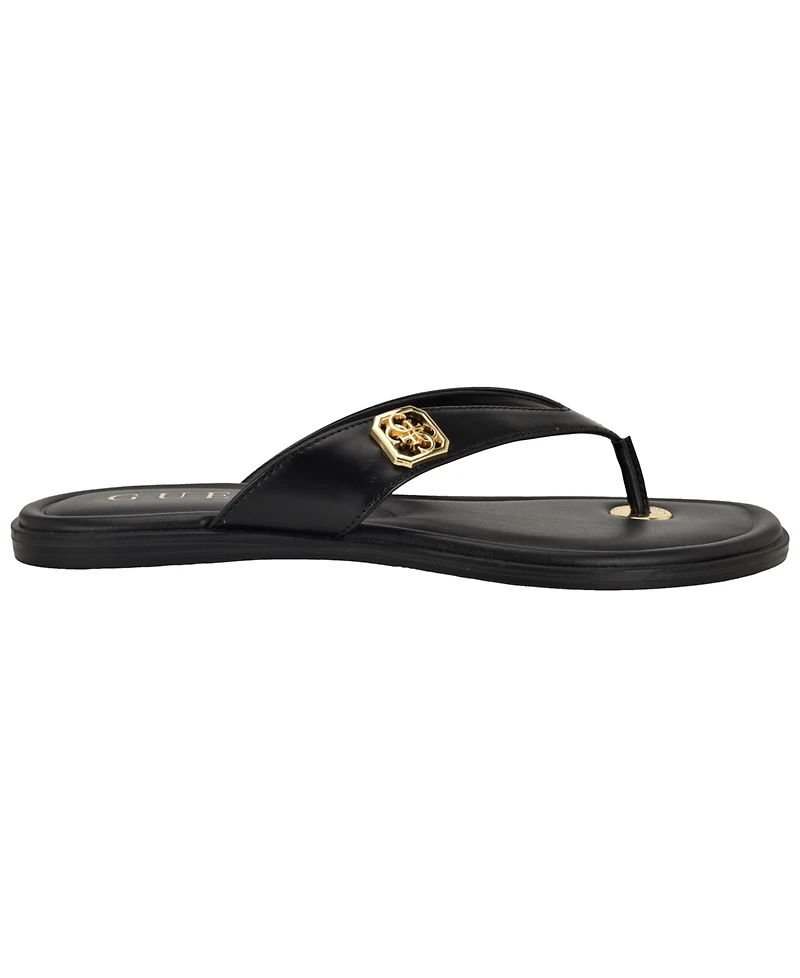 Guess Women's Lexing Logo Slip-On Flat Sandals