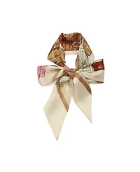 Coach Women's Stacked Tabby Printed Wide Silk Skinny Scarf