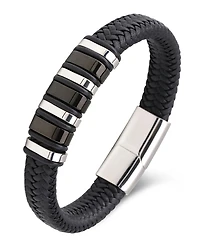 Rhona Sutton Men's Imperium Leather & Stainless Steel Bracelet