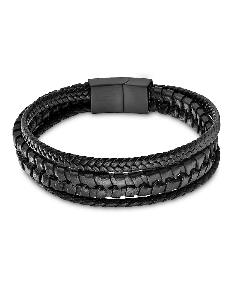 Rhona Sutton Men's Elysian Leather & Stainless Steel Bracelet