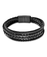 Rhona Sutton Men's Elysian Leather & Stainless Steel Bracelet