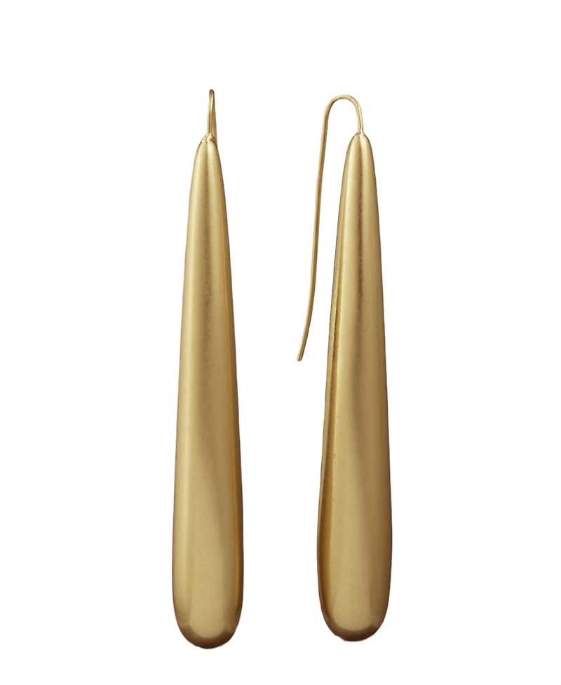 Donna Karan Gold-Tone Oversized Threader Earrings