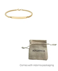 Adornia Tarnish Resistant Gold Id Bracelet