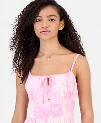 Sincerely Jules Juniors' Printed Tiered Midi Dress