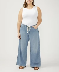 Silver Jeans Co. Plus Wide-Leg Drawstring